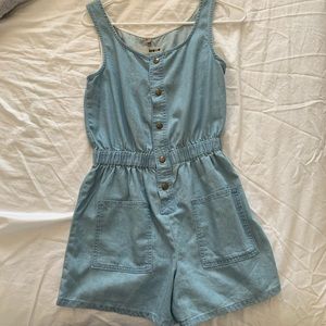 Topshop MOTO Denim Romper